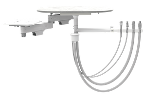 Cabinet mount rear assistant vacumm pkg with table
