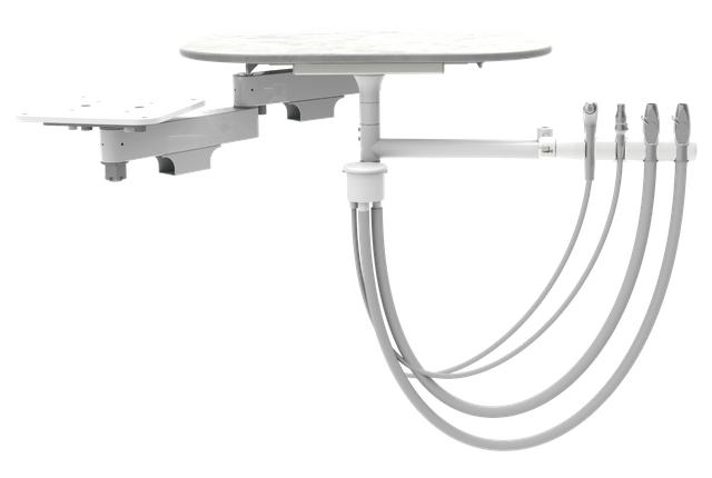 Cabinet mount rear assistant vacumm pkg with table
