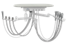 Rear delivery unit with arm and table