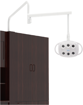 Cabinet mount Amber II LED Dental Light